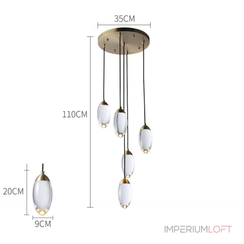 Подвесной светильник FIERA 5 от ImperiumLoft Подвесной светильник FIERA 5 от ImperiumLoft