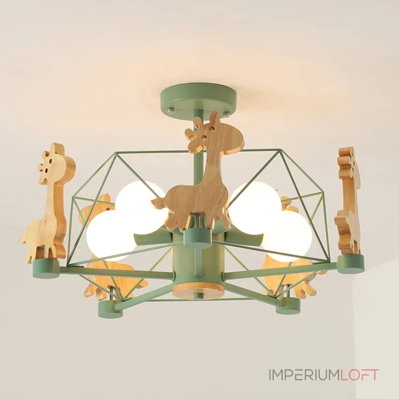 Люстра на штанге GIRAFFE Crystal Green Люстра на штанге GIRAFFE Crystal Green