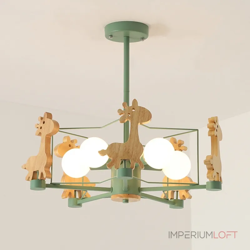 Люстра на штанге GIRAFFE Crystal Green Люстра на штанге GIRAFFE Crystal Green