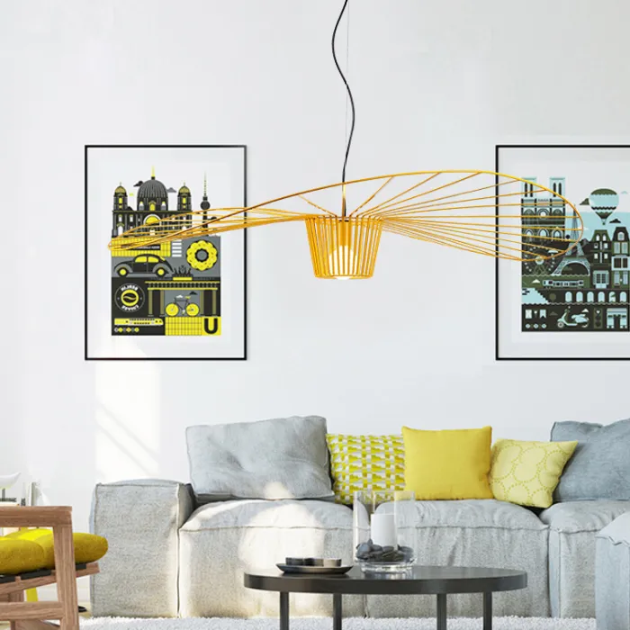 Подвесной светильник HAT D60 Yellow от ImperiumLoft