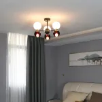 Люстра потолочная LAVINIA 12 (6+6) круг от ImperiumLoft