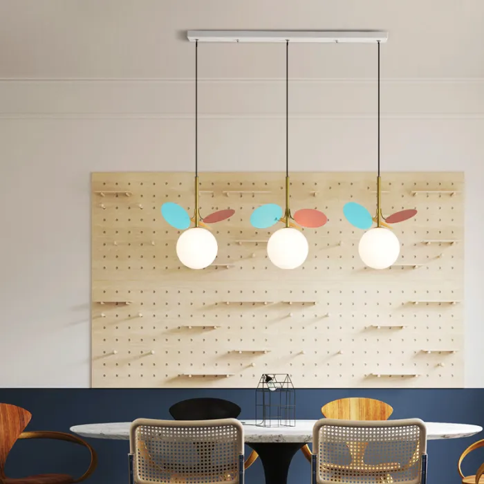 Подвесной светильник MATISSE TRIO White / White disc от ImperiumLoft