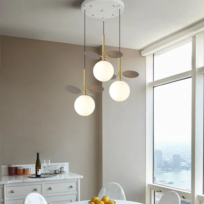 Подвесной светильник MATISSE TRIO White / White disc от ImperiumLoft