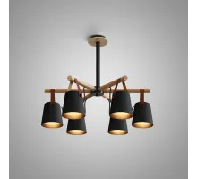 Люстра потолочная на штанге NATURA C6 black