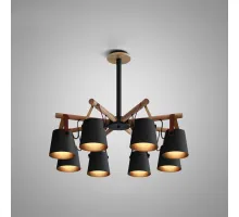 Люстра потолочная на штанге NATURA C8 black