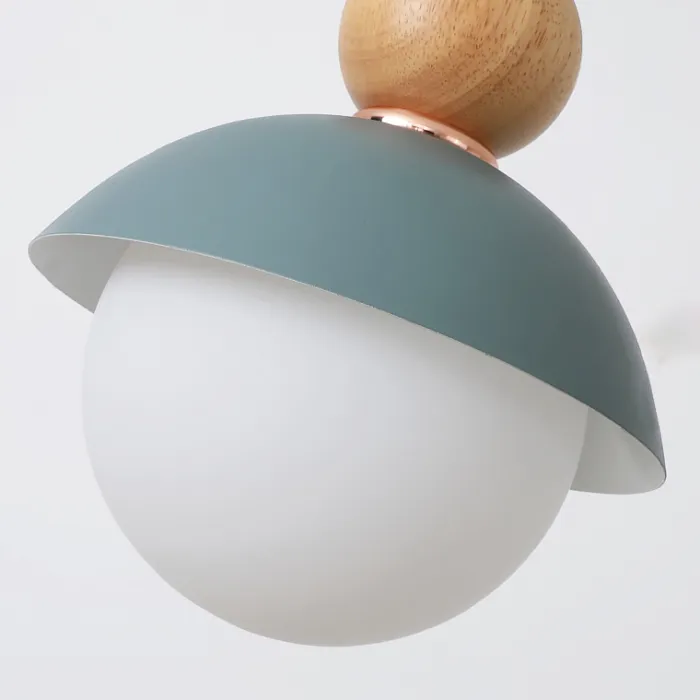Подвесной светильник POMPON WOOD Серый от ImperiumLoft