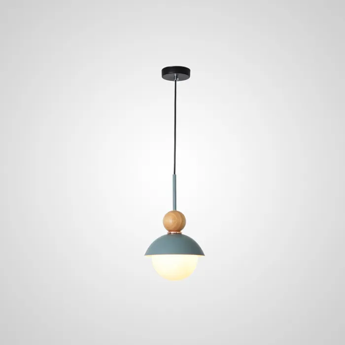 Подвесной светильник POMPON WOOD Голубой от ImperiumLoft