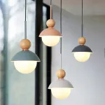 Подвесной светильник POMPON WOOD Серый от ImperiumLoft