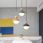 Подвесной светильник POMPON WOOD Серый от ImperiumLoft
