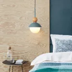 Подвесной светильник POMPON WOOD Серый от ImperiumLoft