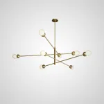 Люстра на штанге SALME L6 A Black от ImperiumLoft