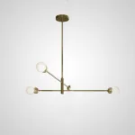 Люстра на штанге SALME L4 Black от ImperiumLoft
