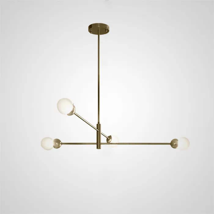 Люстра на штанге SALME L4 Black от ImperiumLoft