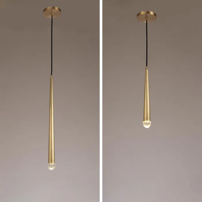 Подвесной светильник STYLUS ONE Brass H35 от ImperiumLoft