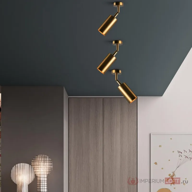 Точечный светильник на потолочной стойке LINO B от ImperiumLoft