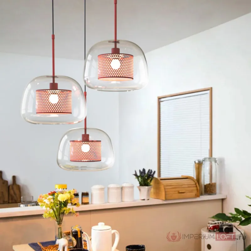 Светильник с тремя подвесами CATCH TRIO ROSE от ImperiumLoft