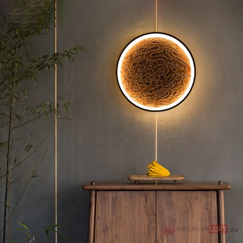 Настенный светодиодный светильник RODA WALL D40 Light Brown от ImperiumLoft