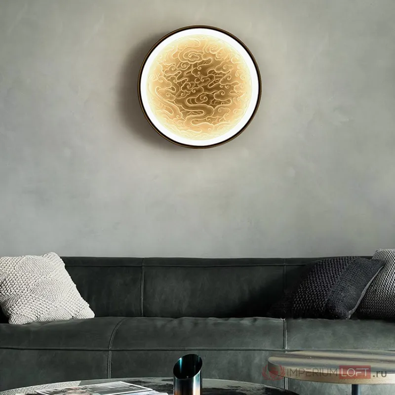 Настенный светодиодный светильник RODA WALL D40 Light Brown от ImperiumLoft