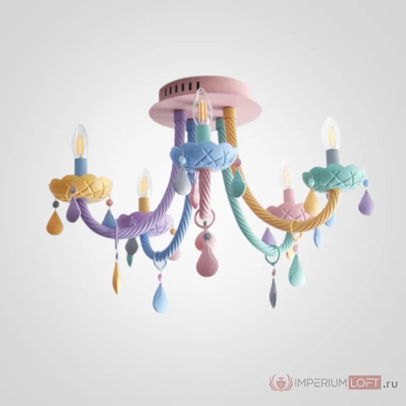 Потолочная люстра RAINBOW SHORT 5 lamps от ImperiumLoft
