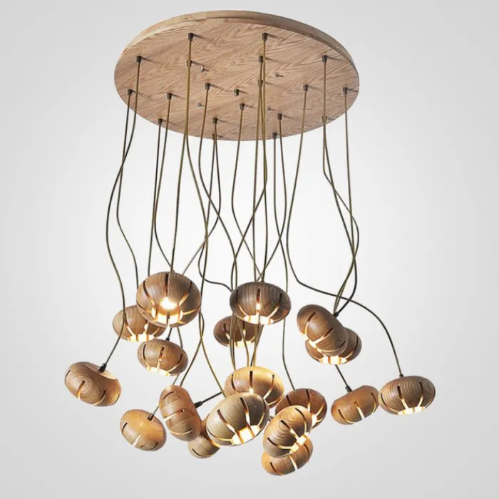 Люстра Louis Wood Led D30 Light wood от ImperiumLoft