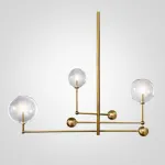Люстра на штанге ImperiumLoft Globe Mobile 3 brass KG0835P-3 brass