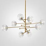 Люстра на штанге ImperiumLoft Globe Mobile 8 brass KG0835P-8 brass