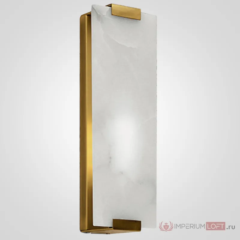 Бра Marble Rectangle Wall Lamp Brass от ImperiumLoft