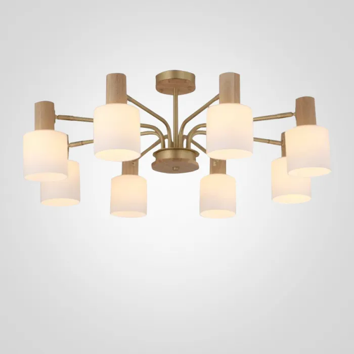 Подвесная люстра INGRID 8 glass от ImperiumLoft