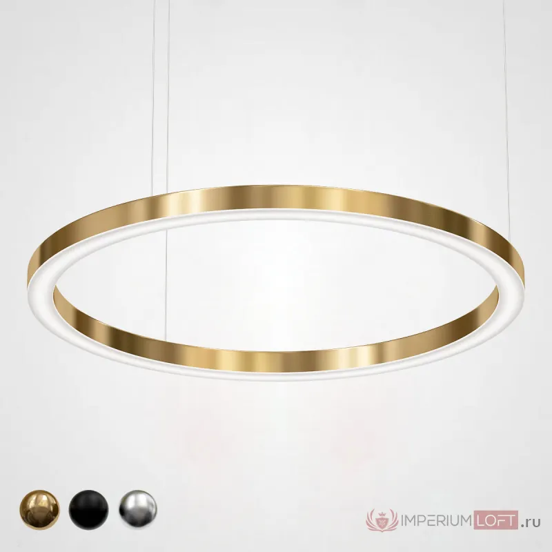 Люстра Light Ring Horizontal D120 Золото от ImperiumLoft