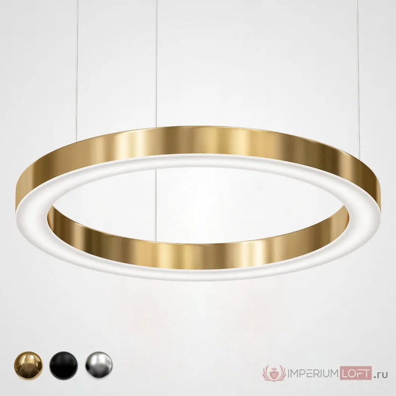 Люстра Light Ring Horizontal D80 Золото от ImperiumLoft