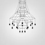 Люстра Via Wireflow Chandelier polyhedral 0315 Suspension lamp от ImperiumLoft