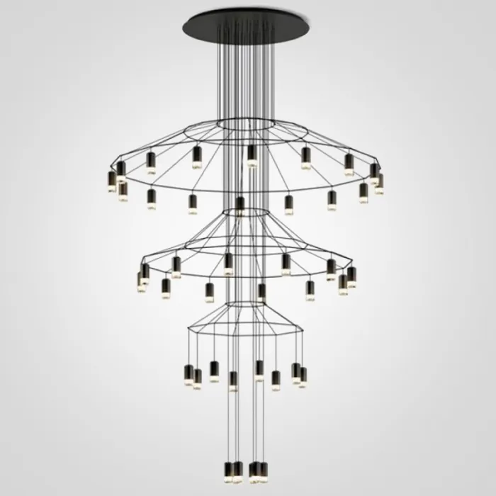 Люстра Vibia Wireflow Chandelier 0378 LED Suspension 42 lamp от ImperiumLoft