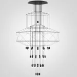 Люстра Via Wireflow Chandelier polyhedral 0374 Suspension lamp от ImperiumLoft