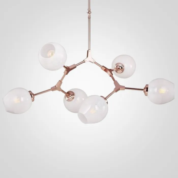 Люстра Branching Bubble Chandelier 6 Milk от ImperiumLoft
