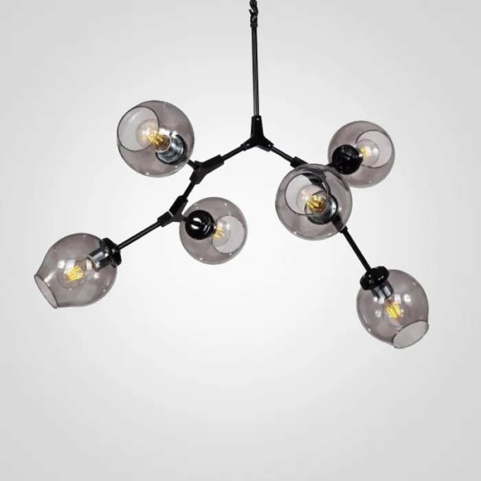 Люстра Branching Bubble Chandelier 6 Black от ImperiumLoft