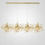 Люстра Tezani Argent Suspension Linear Gold 4L 140 от ImperiumLoft