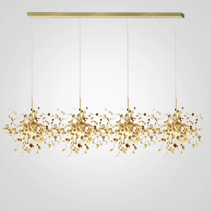 Люстра Tezani Argent Suspension Linear Gold 4L 140 от ImperiumLoft