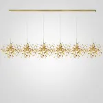 Люстра Tezani Argent Suspension Linear Gold 6L 210 от ImperiumLoft