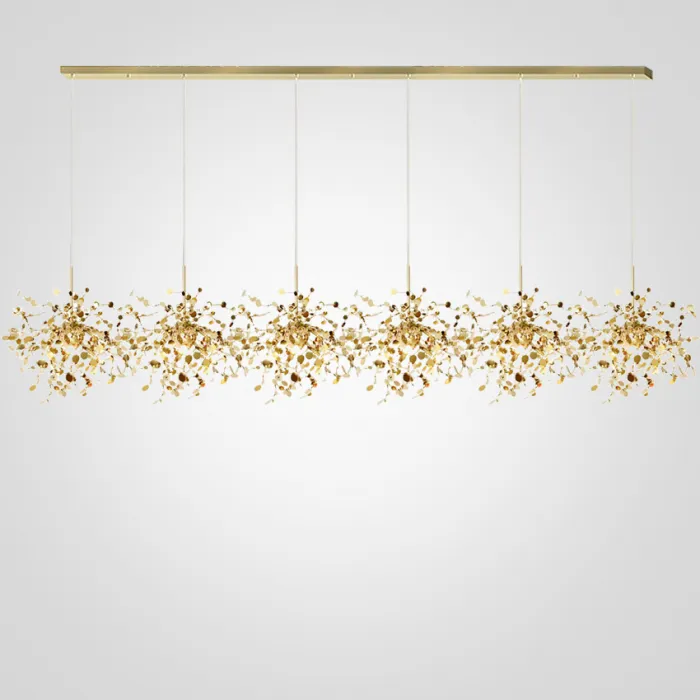 Люстра Tezani Argent Suspension Linear Gold 6L 210 от ImperiumLoft