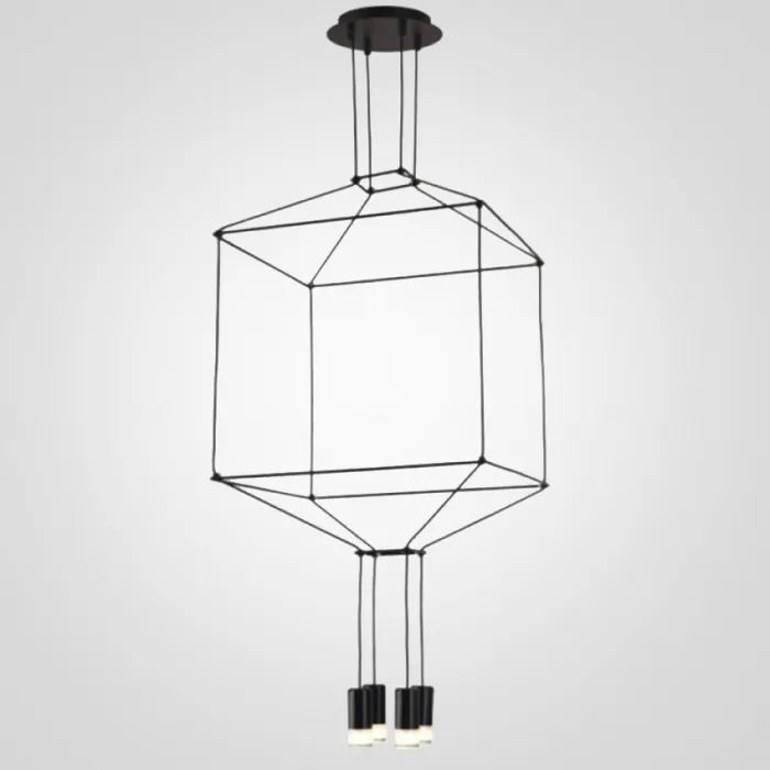 Подвесной светильник Via Wireflow polyhedral 0311 Pendan Light от ImperiumLoft