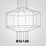Подвесной светильник Via Wireflow polyhedral 0299 Octagonal Square Pendan Light от ImperiumLoft