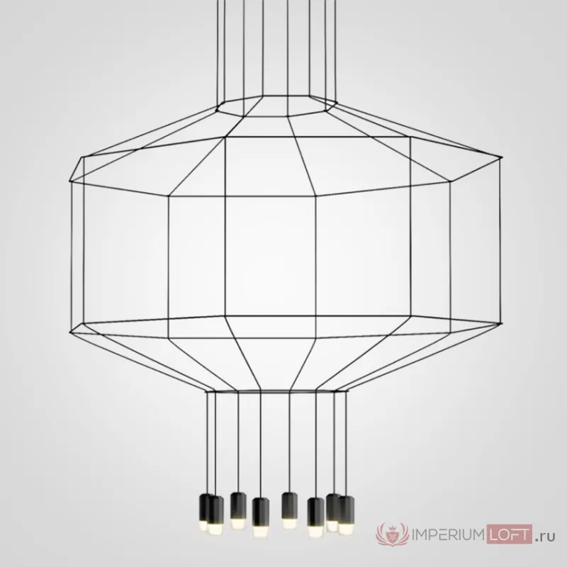 Подвесной светильник 0299 Octagonal Square Pendan Light от ImperiumLoft