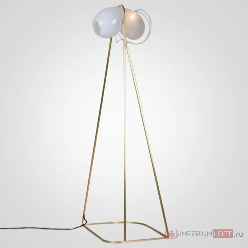 Торшер White glass trap floor lamp от ImperiumLoft