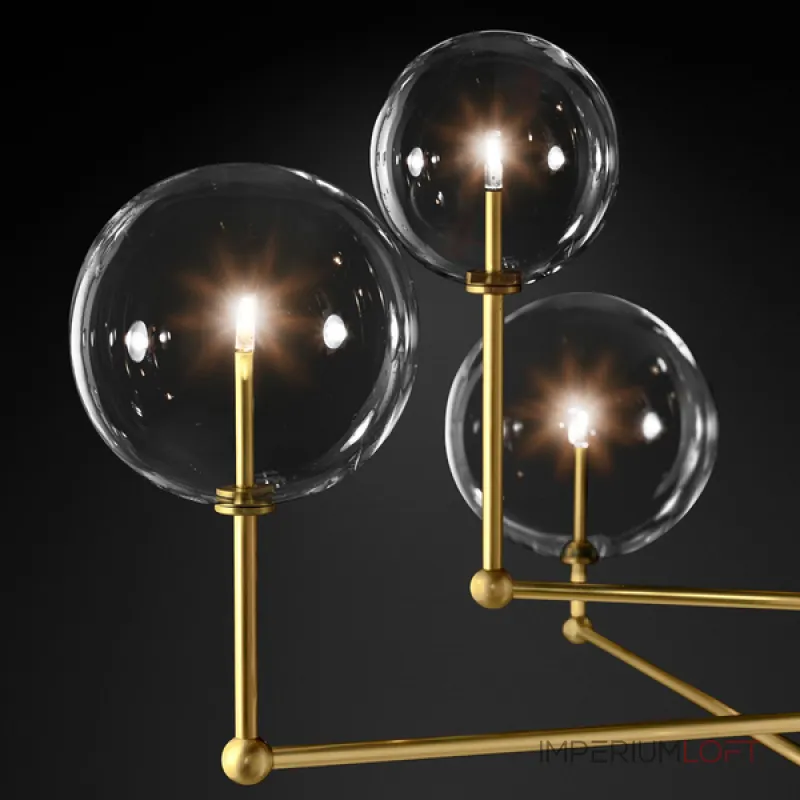 Люстра на штанге ImperiumLoft Globe Mobile 3 brass KG0835P-3 brass Люстра на штанге ImperiumLoft Globe Mobile 3 brass KG0835P-3 brass
