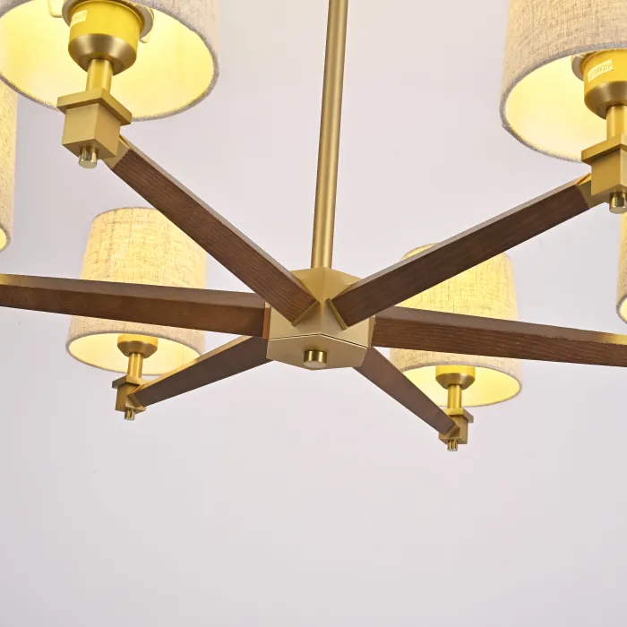 Люстра Jorgenson D85 Beige/Dark wood от ImperiumLoft
