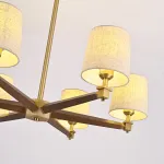 Люстра Jorgenson D85 Beige/Dark wood от ImperiumLoft