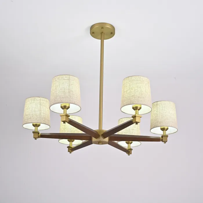 Люстра Jorgenson D85 Beige/Dark wood от ImperiumLoft