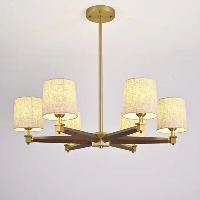 Люстра Jorgenson D85 Beige/Dark wood от ImperiumLoft