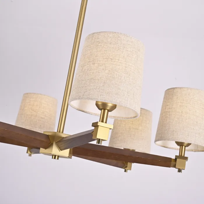 Люстра Jorgenson D85 Beige/Dark wood от ImperiumLoft