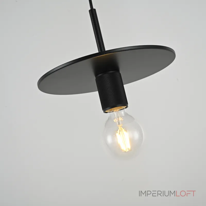Подвесной светильник RH Utilitaire Disk Shade Pendant Black от ImperiumLoft Подвесной светильник RH Utilitaire Disk Shade Pendant Black от ImperiumLoft